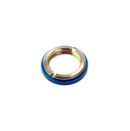 Slotted Nut with color ring Mounting hole Slotted Nut Mounting Plate Usage for fixture and color identification The possible mounting plate dimension of the used connector will not be reduced by