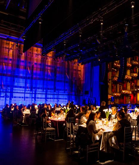 Boasting more than 30,000 square feet of event space in the theater lobbies, this venue