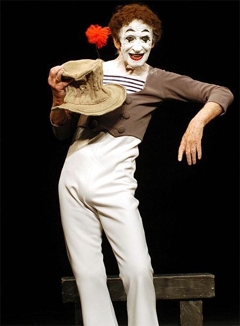 Marcel Marceau French mime artist, born Marcel Mangel.