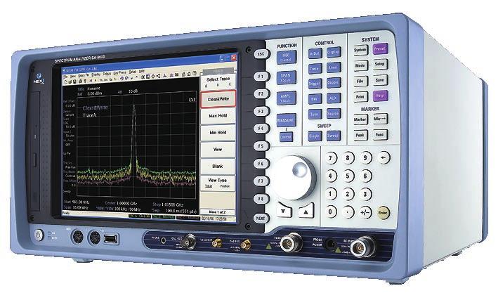 5GHz - High dynamic range (Typical) -150dBm/Hz displayed average noise level (DANL) +18dBm third order intermodulation
