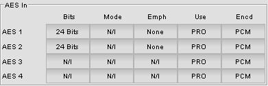 The mute option mutes both audio channels completely. The swap option interchanges the right and the left audio channels. The sample rate converter can be set to either auto or off.