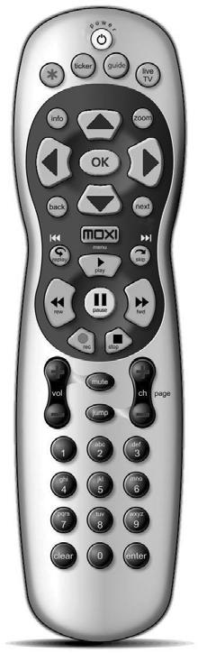 Moxi Mate Hardware Manual Chapter 3 Moxi Remote The Moxi remote allows you to access, control, and enjoy the many features of your Moxi Mate.