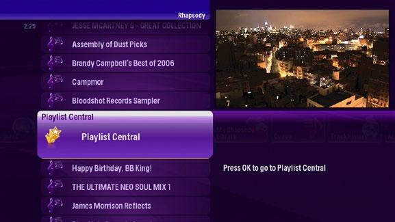 Playlist Central Playlists provide a great way to find new music, and Rhapsody gives you tons of ways to find playlists you enjoy.