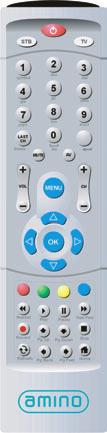 Remote Control Layout STB Send commands to the set top box LAST CH Tune to the previous channel. MUTE Turn sound on or off. VOL +/- Adjust the volume.
