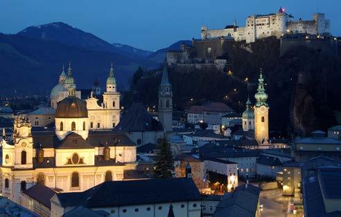 You will also see the Fortress Hohensalzburg, Mirabell Gardens and Salzburger Dom Optional individual concerts Or free time to attend concerts Overnight Salzburg Tuesday, May 31