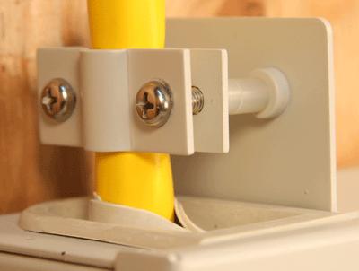 5 Securing the Cable to the Enclosure Procedure steps: 1. Score the grommet with a utility knife at the desired cable entry location. Refer to Figures 6 and 7 2.
