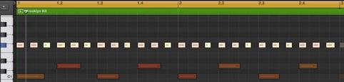 So whats changes here? If you count the High-Hats you will find 12 per bar. So the first beat had 8 High-hats, thats 8thʼs.