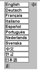 Language Language used in ON-SCREEN MENU is selectable from among English, German, French, Italian, Spanish, Portuguese, Dutch, Swedish, Chinese, Korean and Japanese.