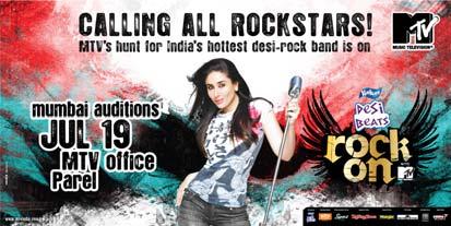 Rock on with MTV sways viewers A talent hunt show for India s No.1 desi rock band!