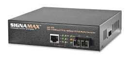 Media Converters 10/100 to 100BaseFX PoE PSE Fiber Optic Media Converters The Signamax 065-1050 series media converters are 10/100BaseT/TX to 100BaseFX Power over Ethernet (PoE) devices that serve as