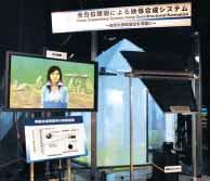 This exhibit introduced a millimeter-wave mobile camera capable of transmitting highquality picture Hi-Vision (HDTV) video signals over the millimeter-wave band (55 GHz) and element technologies that