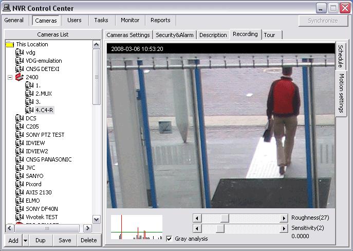 2. Motion Indicator Graph Video motion detection defines activity by analyzing data and differences in a series of images.