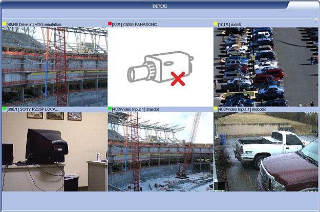 1. Multi-Camera View If more than one camera was selected in the start page cameras list and Go button clicked, the Multi- Camera View is launched with live video streaming from the first selected