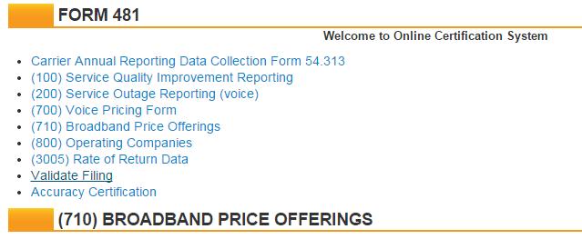 (710) Broadband Price Offerings