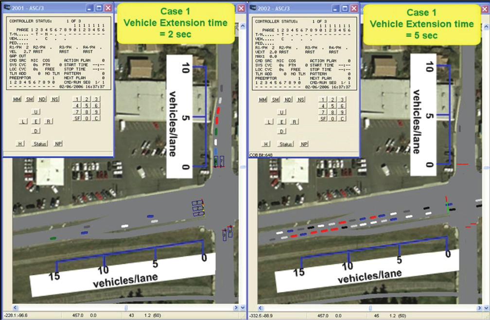 ACTIVITY 41: DETERMINING THE EFFECT OF THE MINOR STREET VEHICLE EXTENSION TIME ON INTERSECTION OPERATIONS Beginning of green data collection: Once the signal indication for an approach turns green,