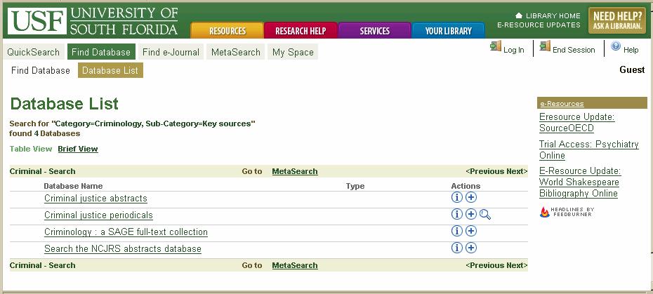 Key sources have been selected by librarians as the best starting places for research in each subject. Select the sub-category you need then click on the Go button.