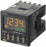 H5CX-N Multi-Mode Digital Timers T322 Space-Saving 1/16 DIN Timer with All-in-one Functionality Easy-to-set timing and security functions satisfy multiple design needs with a single part, reducing