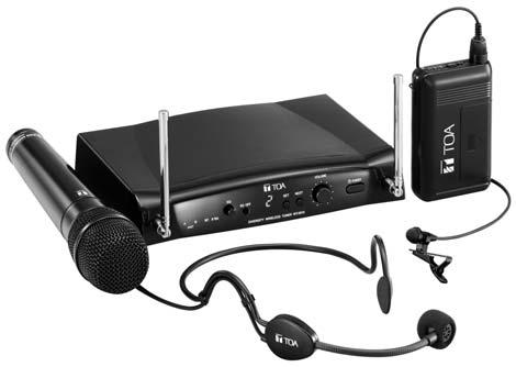 UHF Wireless System VP-61/1121 VP-1241/1361 DESCRIPTION Setting ever higher standards in integrated wireless microphone systems with its 5 Series wireless microphone systems, TOA provides a full
