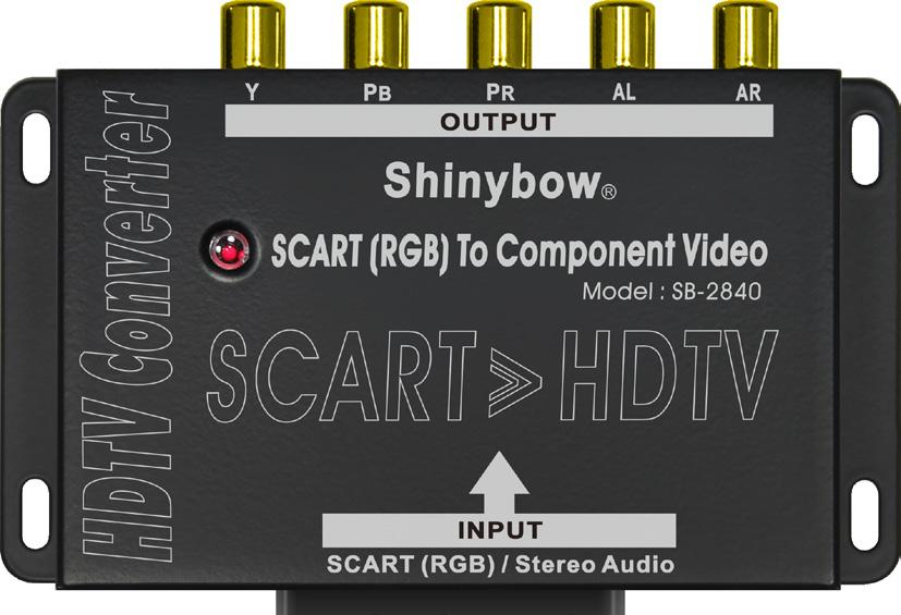 Differential Gain Error : 0.03%, RL=150Ω 07. Differential Phase Error : 0.030,RL=150Ω 08. Switch SCART input signals to video signals for TV monitors and plasma displays 09.