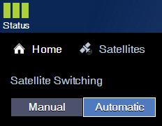 Switching Satellites Selecting Automatic Switching Mode To select automatic switching, simply select the Automatic