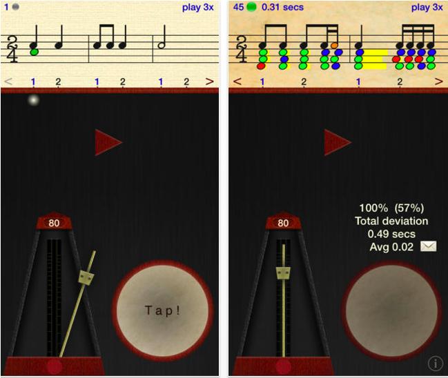 ReadRhythm Rhythm Sight Reading Trainer ($3, ios Only) - great variety of rhythms - different difficulty levels - analysis of accuracy