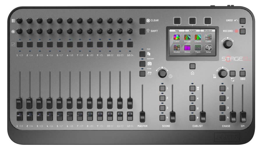 4. The console controls Console layout Stage CL consoles provide all the faders, encoders, switches and displays you ll need to control your lighting rig.