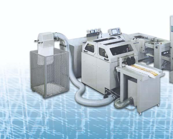 Combining the efficiency and ease of operation of flat sheet collating with the productivity, versatility and quality of a saddle-stitching system.