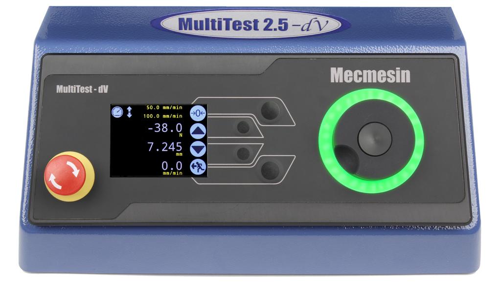 MultiTest-dV Controls The MultiTest-dV has a simple-to-use front panel for precise selection of test