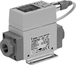 For ir Digital Flow Switch Series PF RoHS Integrated Display Type Flow rate range 0 to 0 L/min 50 5 to 50 L/min 0 to 00 L/min 0 to 00 L/min 5 50 to 500 L/min Symbol 0 0 0 0 Specifications Environment