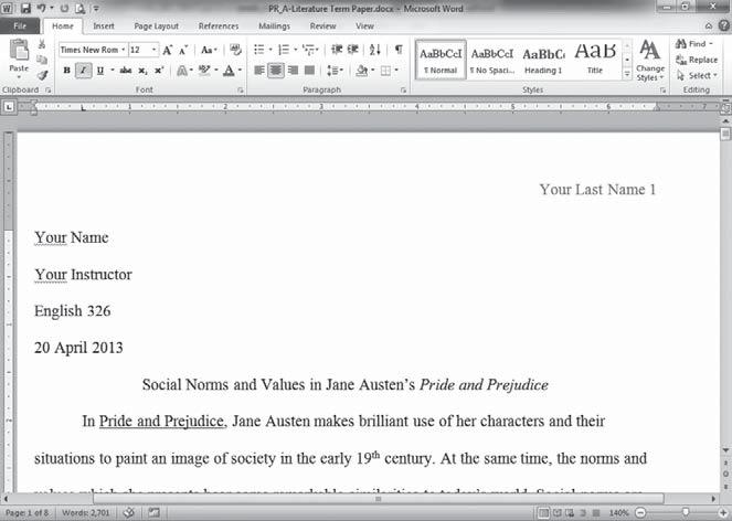 5" 11" paper and set all four margins to 1". Spacing Double-space all content including quotations and the bibliography.