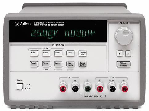 Appendix 118 Appendix A.1 Used equipment, debugging setup o DC Power Supply The DC power supply we used was the E3631A 80-watt triple-output from AGILENT.