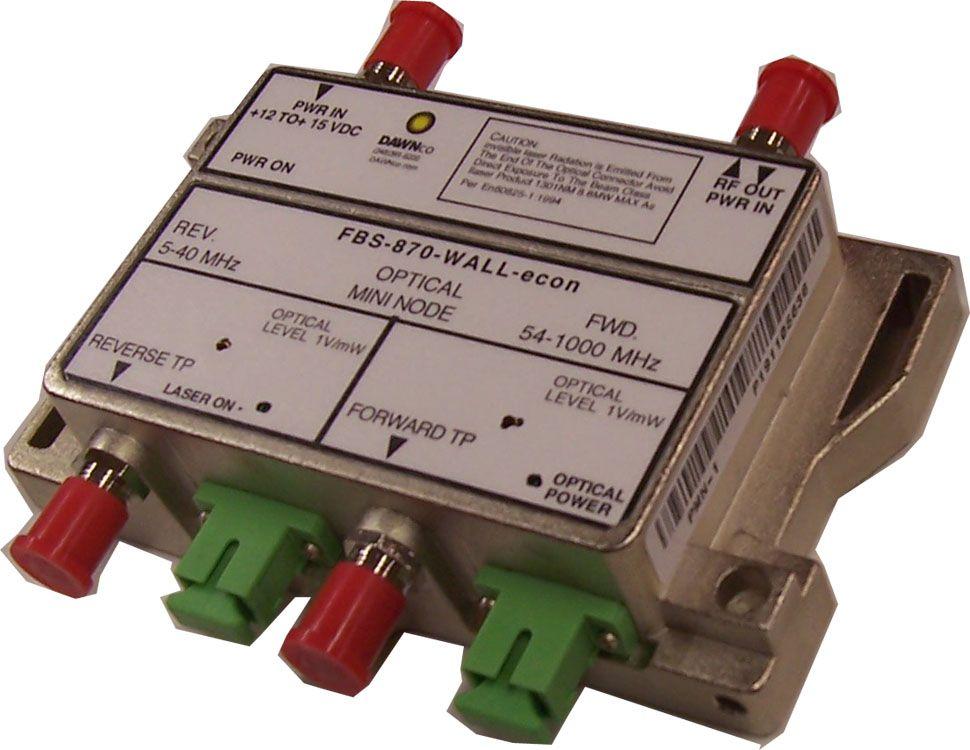 FBS-870R-WALL-ECON CATV Fiber Receiver 1. Receiver Optical Performance Input Level Input Connector Optical Return Loss 2.