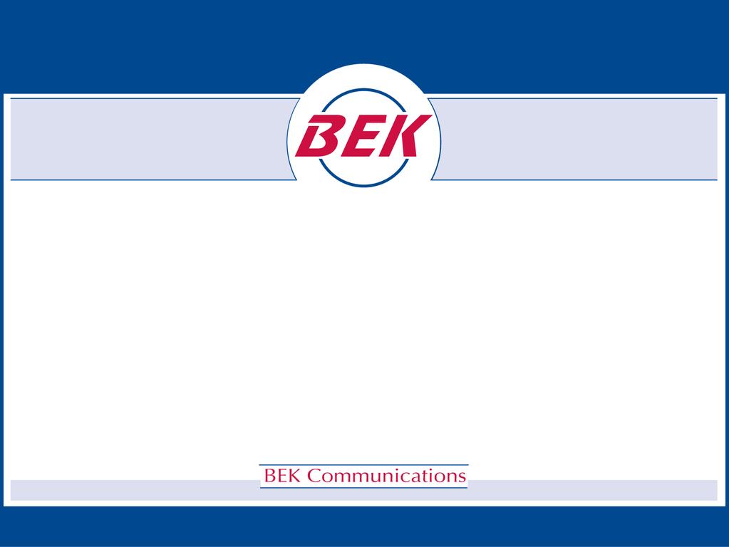Actual BEK Survey Responses BEK Internet survey
