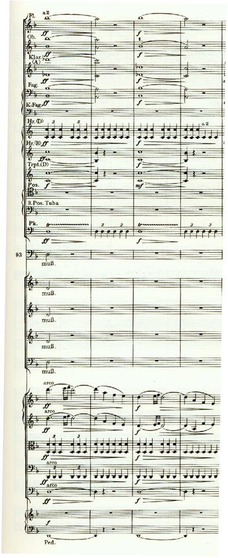 Example 4.4. Brahms, Ein deutsches Requiem, III, mm. 93-96.