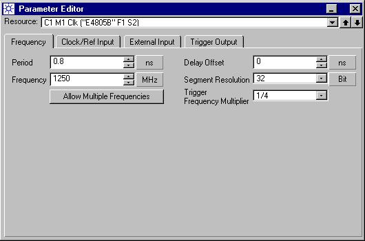 Capturing and Analyzing Data on a Single System Test Setup Checking the System Clock Frequency We will not change the system clock frequency in this example.