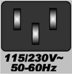 7.0 AC Power The 3124mb+ can operate on either 115 volts or 230 volts 50 60 Hz AC power.