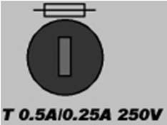 Operating voltage is determined by the Voltage Selector switch.