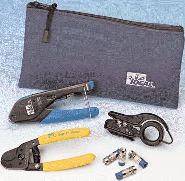 Coax Connector Tool - F & BNC Works on compression and hex connectors Makes attaching (and detaching) connectors to equipment easier Aids in installing CATV connectors on coax cable New comfort grip