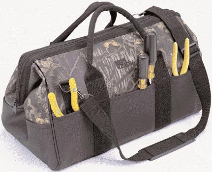s Tote - Blue 35-462 Master Electrician s Tote Large Mouth Bag 13 in.