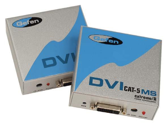 INTRODUCTION The DVI CAT-5 MS Extreme sender unit sits next to your computer, DVD player or any set-top box with a DVI output.