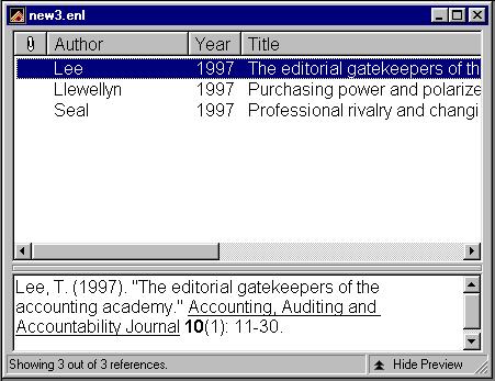Importing Records - EndNote The references will now be