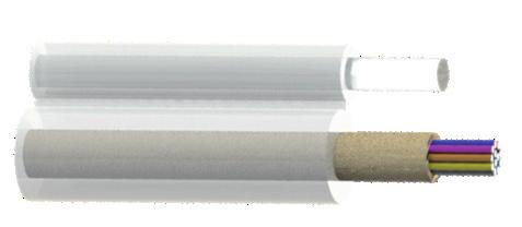 Hybrid POF Fig-8 Type Distribution Cable Single mode Coloring Fiber 1~12F Reinforced Aramid Yarn Transparent FR-PVC