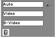 Video Input Input Source Selection (Video, S-video) Direct Operation Choose Video by pressing the INPUT button on the top control or the VIDEO button on the remote control.