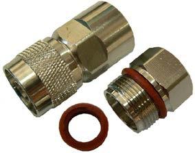 cable N-type female 1-1/4" corrugated cable