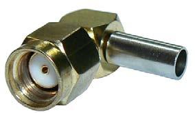 7963-3 Right-angle SM male, crimp sleeve with solder pin =