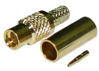 female crimp gold plated For RG174 Up to 6GHz TS-9