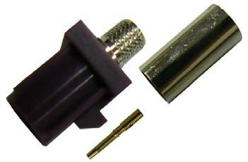 0 mm Fakra SM female with solder pin and violet clip RG58 low loss cable ode D Mobile phone/cellular