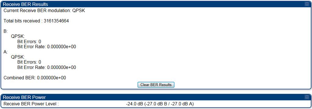 Chapter 8: Tools Using BER Results tool Using BER Results tool Radio BER data represents bit errors at the RF link level.