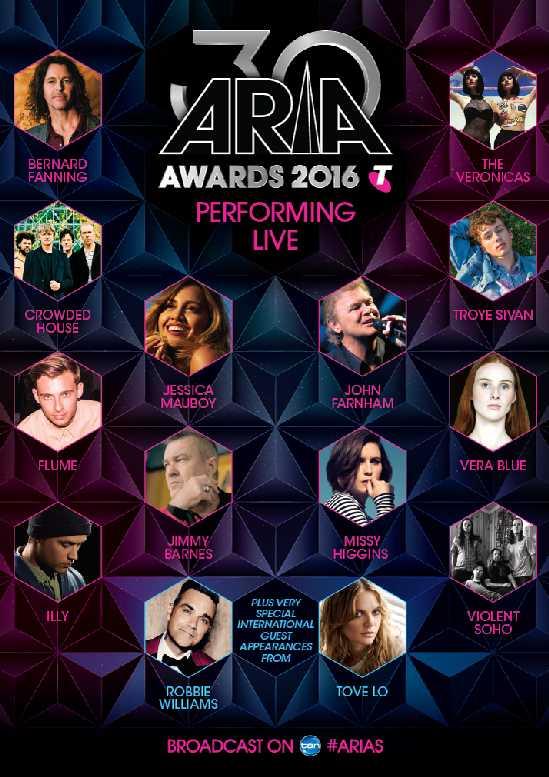The 2016 ARIA Awards Presented
