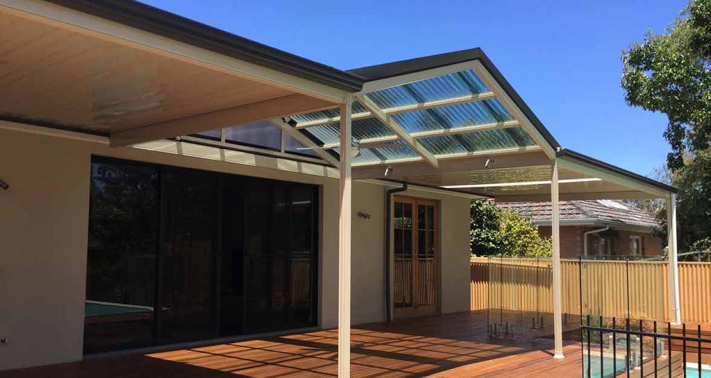 Centenary Patios, Carports and Verandahs A Fielders attached or freestanding Centenary Carport, Verandah or Patio is the perfect finishing touch to your home.